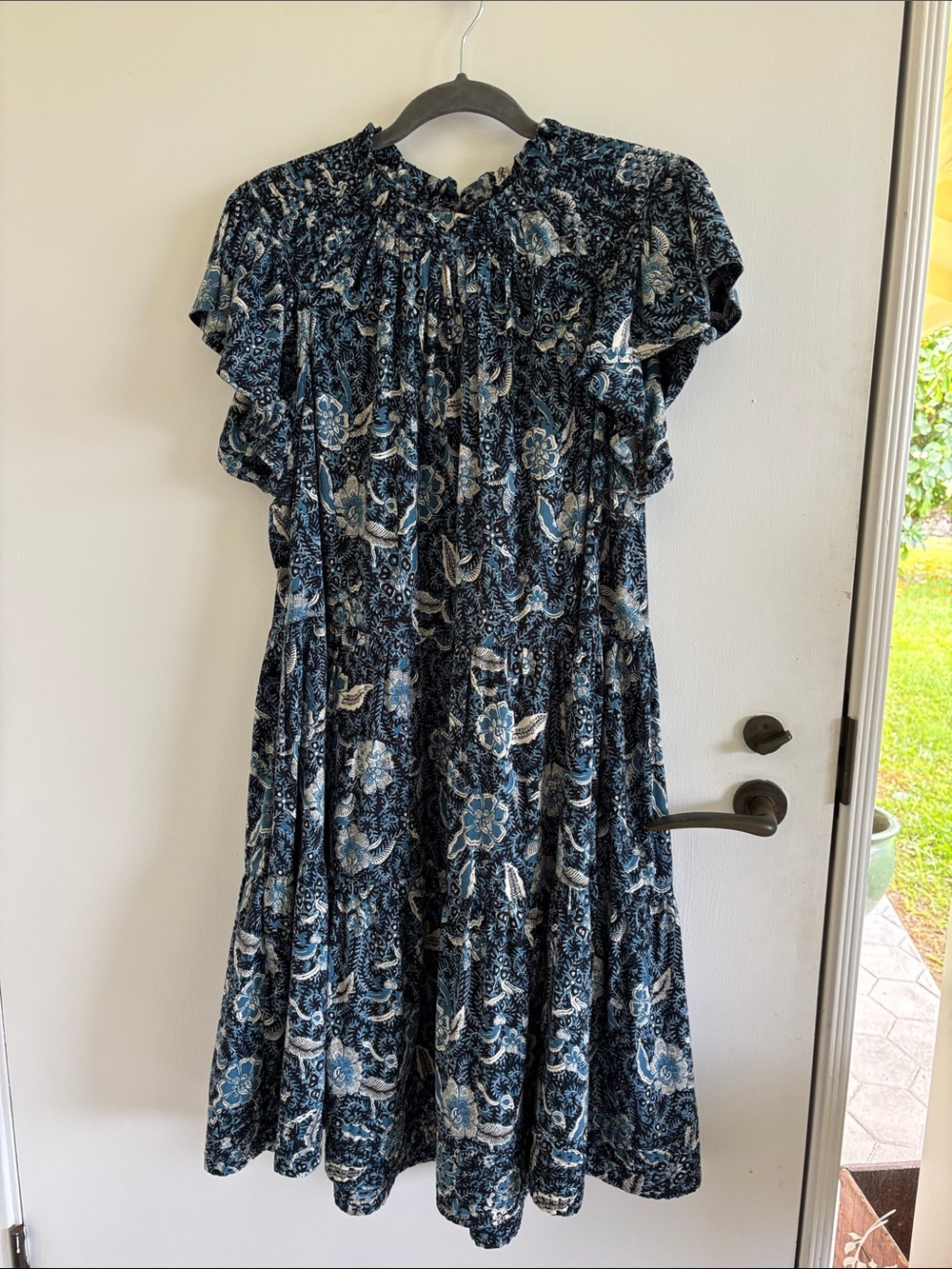 Ulla Johnson Kasmin cotton-blend tiered dress boho summer resort wear - Picture 3 of 13